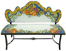 panca in ferro e pietra lavica panca in ferro e pietra